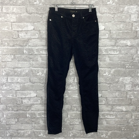 Ted Baker Black Zebra Printed Skinny Jean - Picture 3 of 7
